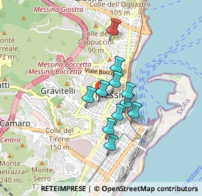 Mappa Via Dina e Clarenza, 98121 Messina ME, Italia (0.66545)