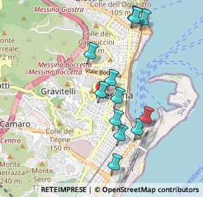 Mappa Via Dina e Clarenza, 98121 Messina ME, Italia (1.01)