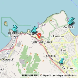 Mappa Via Sferracavallo, 90151 Palermo PA, Italia (2.81182)