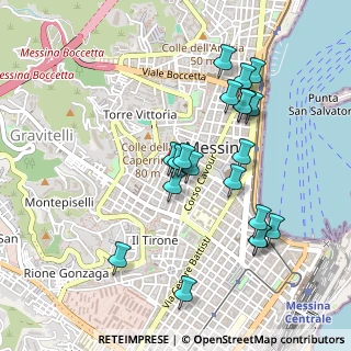 Mappa Via Peculio Frumentario, 98122 Messina ME, Italia (0.5205)