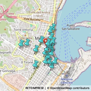 Mappa Zona pedonale, 98122 Messina ME, Italia (0.3755)