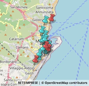 Mappa Zona pedonale, 98122 Messina ME, Italia (1.11294)