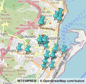 Mappa Via Sacro Cuore di Gesù, 98122 Messina ME, Italia (0.9685)