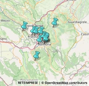 Mappa Via Gennaro Sardi, 67039 Sulmona AQ, Italia (7.37909)