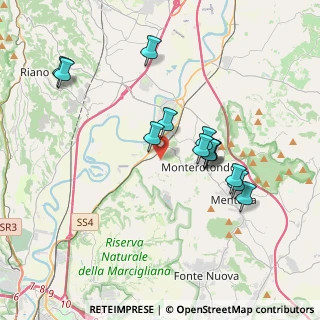 Mappa Via Colli Laziali, 00015 Monterotondo RM, Italia (3.70231)