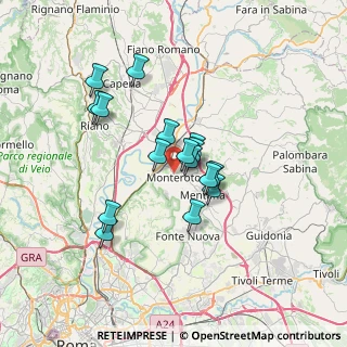 Mappa Via Achille Grandi, 00015 Monterotondo RM, Italia (5.68875)