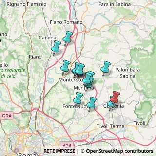 Mappa Via Luigi Gagliardi, 00015 Monterotondo RM, Italia (4.87667)