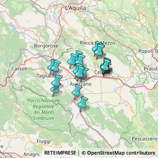 Mappa Via Maestri del Lavoro, 67051 Avezzano AQ, Italia (9.6135)