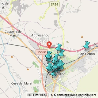 Mappa Via Maestri del Lavoro, 67051 Avezzano AQ, Italia (1.96632)