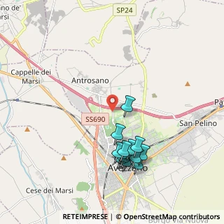 Mappa Via Maestri del Lavoro, 67051 Avezzano AQ, Italia (2.09769)