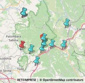 Mappa Via Dei Vignaletti, 00020 Roccagiovine RM, Italia (7.675)