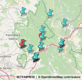 Mappa Via Dei Vignaletti, 00020 Roccagiovine RM, Italia (7.75316)