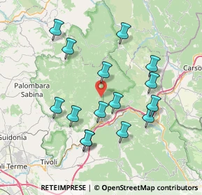 Mappa Via Dei Vignaletti, 00020 Roccagiovine RM, Italia (7.67467)