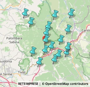 Mappa Via Dei Vignaletti, 00020 Roccagiovine RM, Italia (7.02)