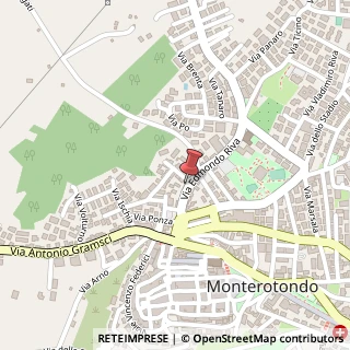 Mappa Via Edmondo Riva, 17, 00015 Monterotondo, Roma (Lazio)