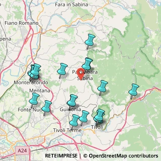 Mappa Località S. Giovanni In Argentella, 00018 Palombara Sabina RM, Italia (9.103)