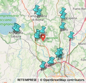 Mappa Via della Pietrarella di Monte Aguzzo, 00060 Formello RM, Italia (8.648)