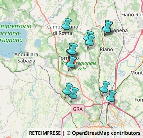 Mappa Via della Pietrarella di Monte Aguzzo, 00060 Formello RM, Italia (6.91357)