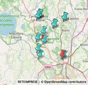 Mappa Via della Pietrarella di Monte Aguzzo, 00060 Formello RM, Italia (7.02267)