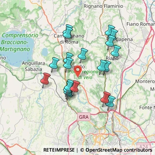 Mappa Via della Pietrarella di Monte Aguzzo, 00060 Formello RM, Italia (7.0385)