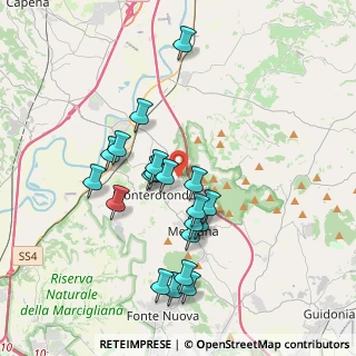 Mappa Via Isonzo, 00015 Monterotondo RM, Italia (3.677)