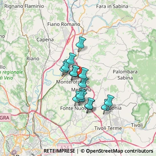 Mappa Via Isonzo, 00015 Monterotondo RM, Italia (5.378)