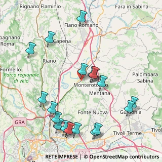 Mappa Via dell'Aeronautica, 00015 Monterotondo RM, Italia (10.003)