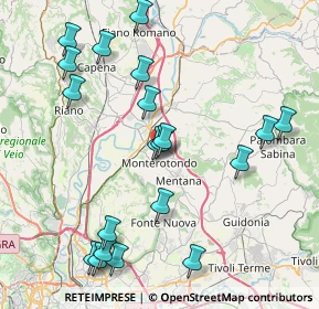 Mappa Via Panaro, 00015 Monterotondo RM, Italia (9.6155)