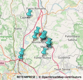 Mappa Via Panaro, 00015 Monterotondo RM, Italia (4.60077)