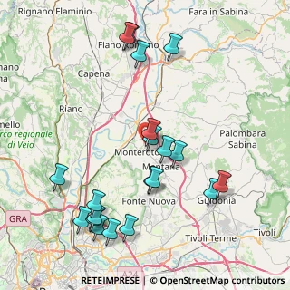 Mappa Via Panaro, 00015 Monterotondo RM, Italia (9.6405)
