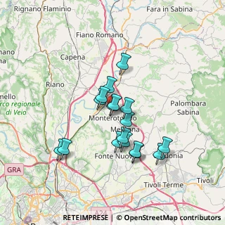 Mappa Via Panaro, 00015 Monterotondo RM, Italia (6.05824)