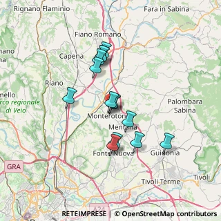 Mappa Via Panaro, 00015 Monterotondo RM, Italia (5.96429)