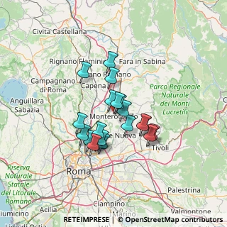 Mappa Via Panaro, 00015 Monterotondo RM, Italia (10.7475)