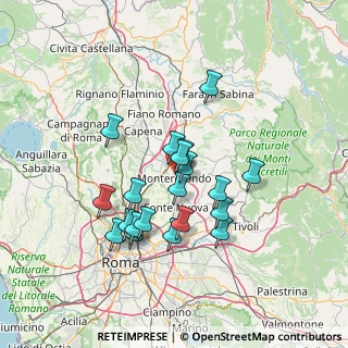 Mappa Via Panaro, 00015 Monterotondo RM, Italia (12.7535)
