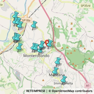 Mappa Via Tevere, 00015 Monterotondo RM, Italia (2.425)