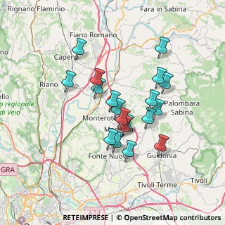 Mappa Via Tevere, 00015 Monterotondo RM, Italia (6.19158)