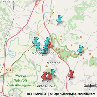 Mappa Via Tevere, 00015 Monterotondo RM, Italia (3.99308)
