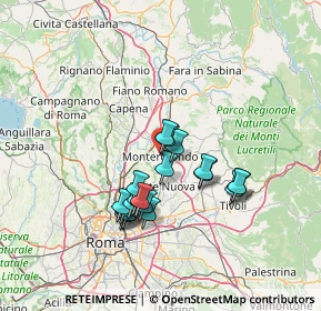 Mappa Via Arquati, 00015 Monterotondo RM, Italia (12.6395)