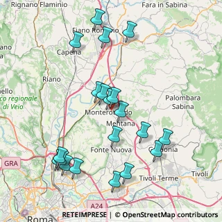 Mappa Via Ciceruacchio, 00015 Monterotondo RM, Italia (9.04)