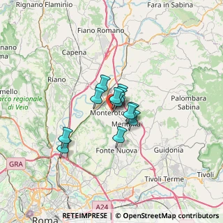 Mappa Via Camillo Benso Conte di Cavour, 00015 Monterotondo RM, Italia (3.94167)