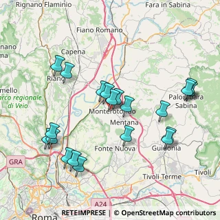 Mappa Via Camillo Benso Conte di Cavour, 00015 Monterotondo RM, Italia (8.725)