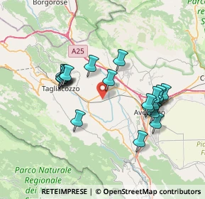 Mappa Via Camillo Benso Conte di Cavour, 67068 Scurcola marsicana AQ, Italia (7.25)