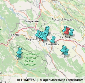 Mappa Via Camillo Benso Conte di Cavour, 67068 Scurcola marsicana AQ, Italia (11.97357)