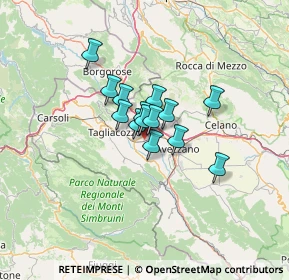 Mappa Via Camillo Benso Conte di Cavour, 67068 Scurcola marsicana AQ, Italia (7.88786)