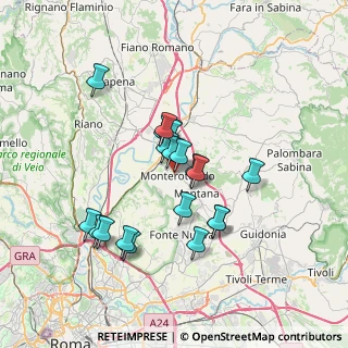 Mappa Via Vincenzo Federici, 00015 Monterotondo RM, Italia (6.22)