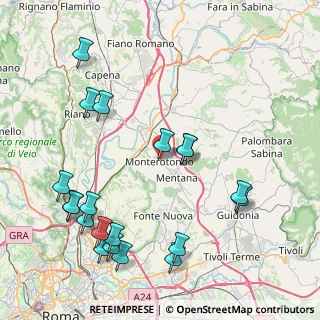 Mappa Piazza Indipendenza, 00015 Monterotondo RM, Italia (10.486)