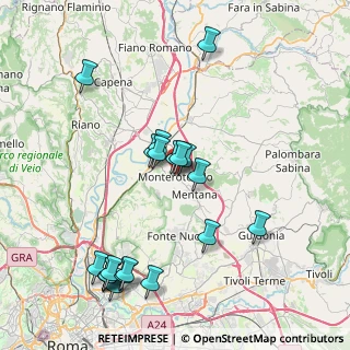Mappa Via Due Giugno, 00015 Monterotondo RM, Italia (9.095)