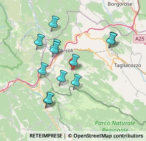 Mappa Oricola, 67064 Pereto AQ, Italia (7.3)