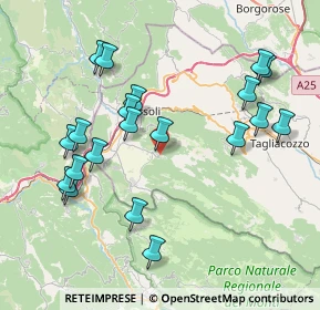 Mappa Oricola, 67064 Pereto AQ, Italia (8.8085)
