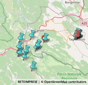 Mappa Oricola, 67064 Pereto AQ, Italia (9.324)